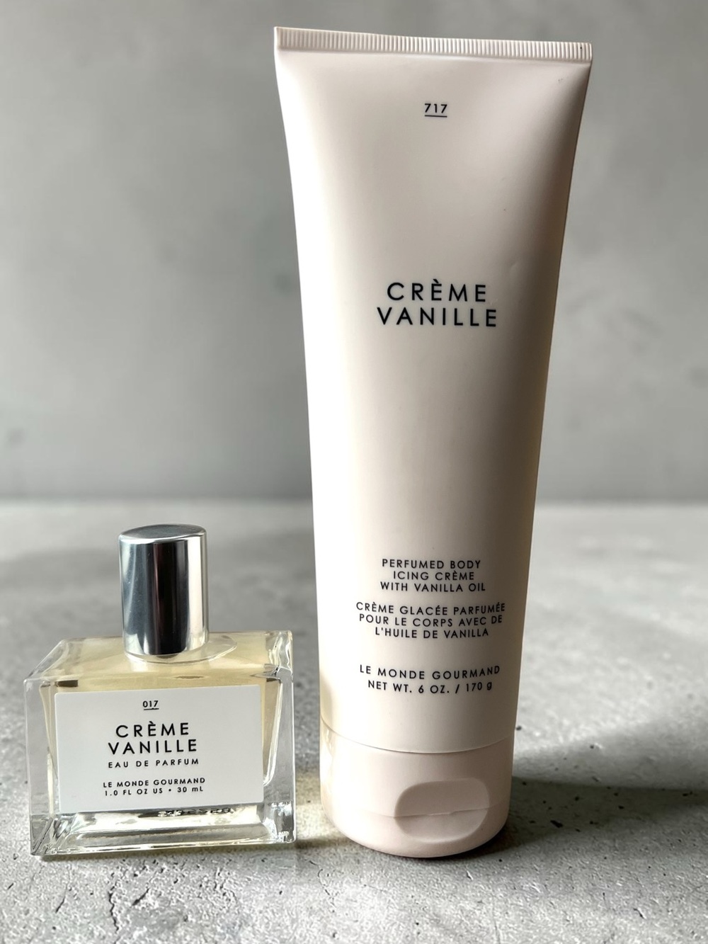 LE MONDE GOURMAND Crème Vanille Eau De Parfum & Crème Vanille Perfumed Body Icin